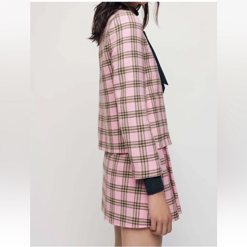 MAJE Pink Women's Jacket and skirt set with Bow - Picture 2 of 7